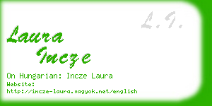 laura incze business card